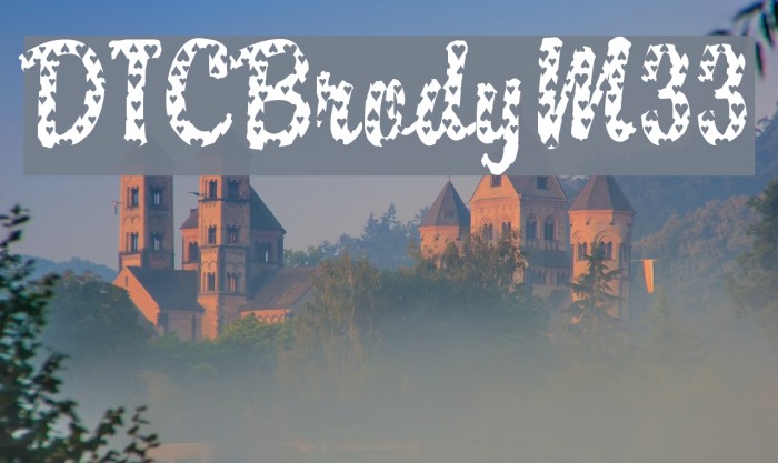 DTCBrodyM33 Font examples
