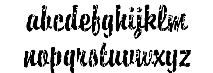 DTCBrodyM37 Font LOWERCASE