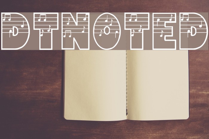 DTNoted Font examples