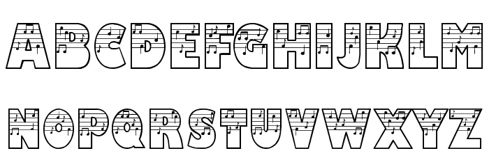 DTNoted Font LOWERCASE