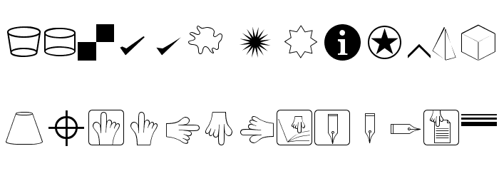 DTPDingbats Font LOWERCASE