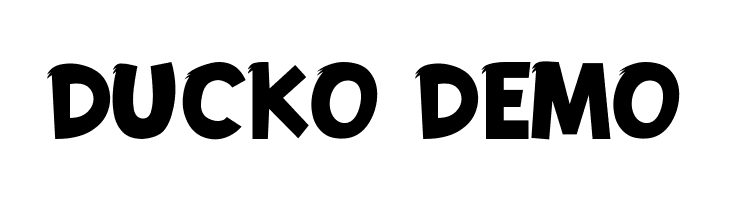 DUCKO DEMO Font