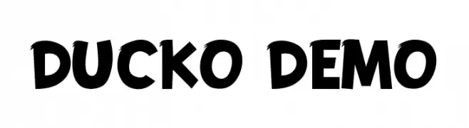 DUCKO DEMO  Descarca Fonturi Gratis