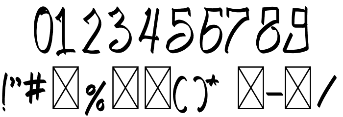 DUMBELITE Font OTHER CHARS