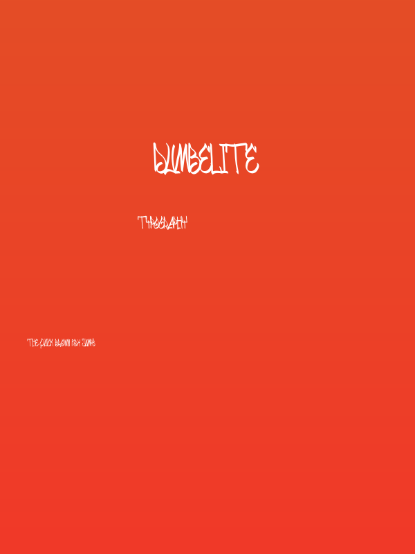 DUMBELITE Poster