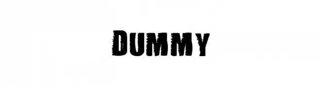 DUMMY  नि: शुल्क फ़ॉन्ट्स डाउनलोड