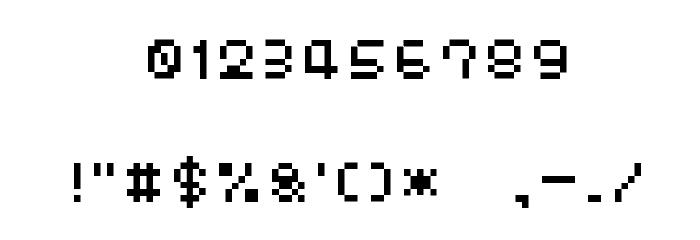 DUST Font OTHER CHARS