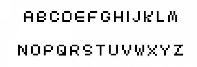 DUST Шрифта ВЕРХНИЙ