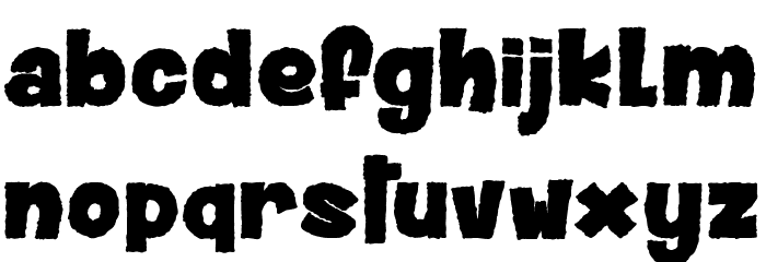 DUSTY Muffin Font LOWERCASE