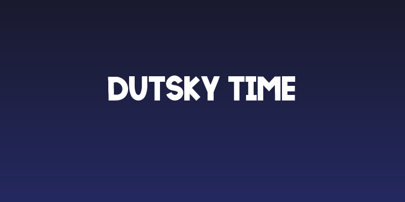 DUTSKY TIME Social Header