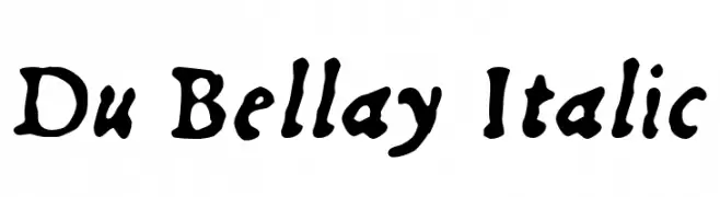 Du Bellay Italic  baixar fontes gratis