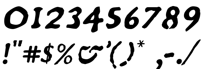 Du Bellay Italic Font OTHER CHARS