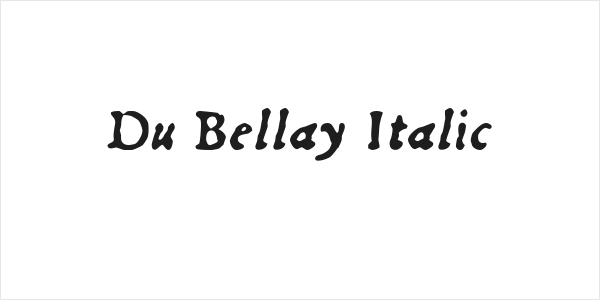 Du Bellay Italic Logo