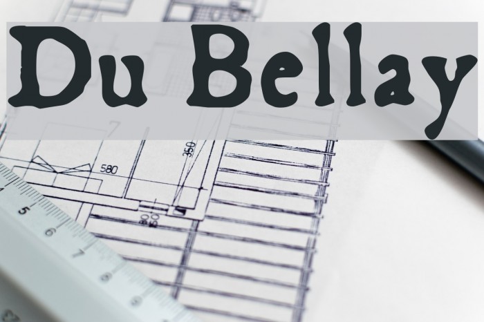 Du Bellay Font examples