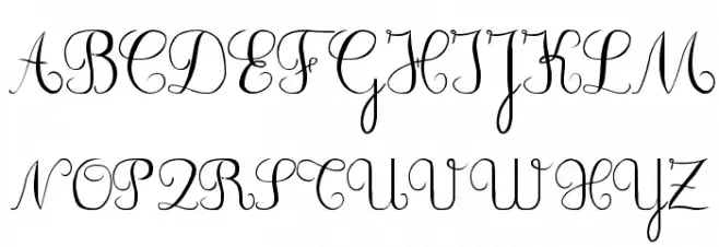 DuCahier 2 Cursive scolaire 字体 大写