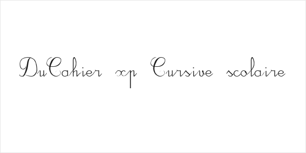 DuCahier xp Cursive scolaire Logo