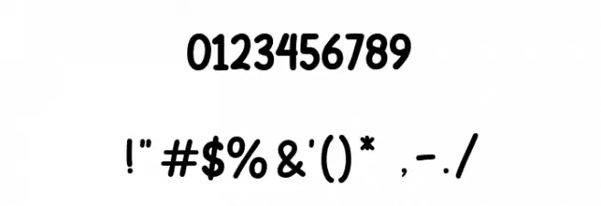 Duadog Regular Font OTHER CHARS