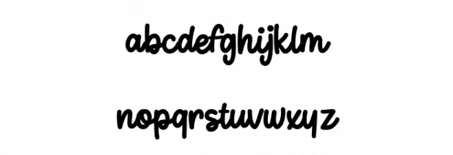 Duadog Regular Font LOWERCASE