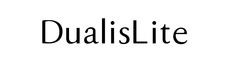 DualisLite  Frei Schriftart Herunterladen