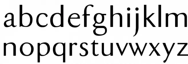 DualisLite 字体 小写
