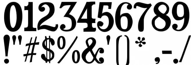 Duality-Regular Font OTHER CHARS