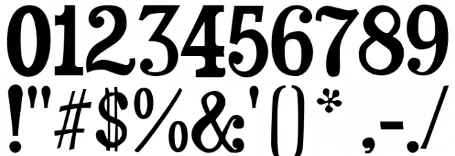 Duality-Regular Font OTHER CHARS