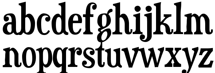 Duality-Regular Font LOWERCASE