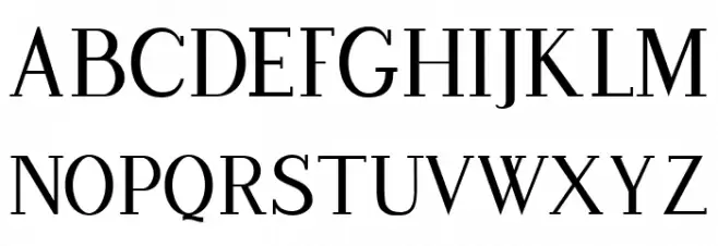 Duality フォント 大文字