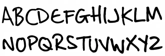 Duane Schriftart Groß