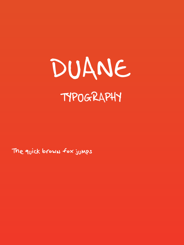 Duane Poster