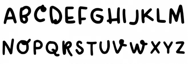 Duapensil Regular Font UPPERCASE
