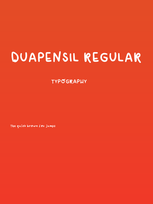 Duapensil Regular Poster