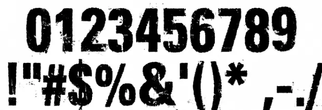 DubTone Font OTHER CHARS