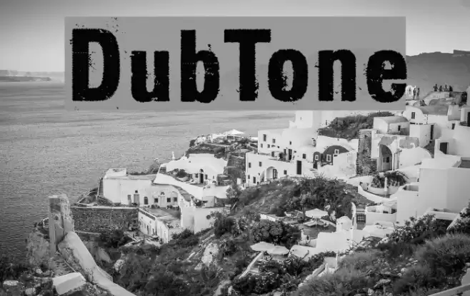 DubTone Font examples