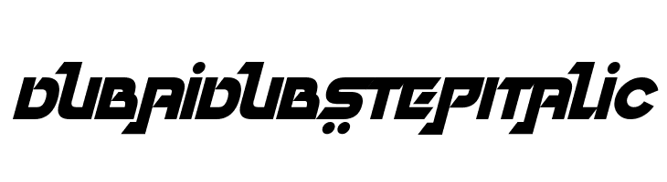 Dubai Dubstep Italic  免费字体下载