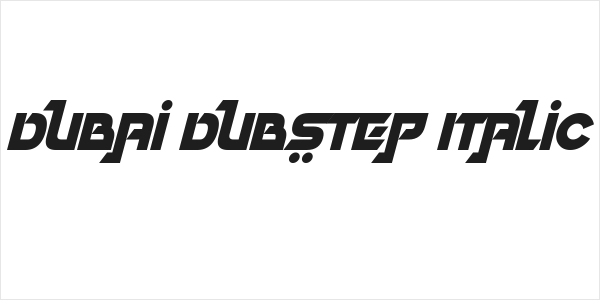 Dubai Dubstep Italic Logo