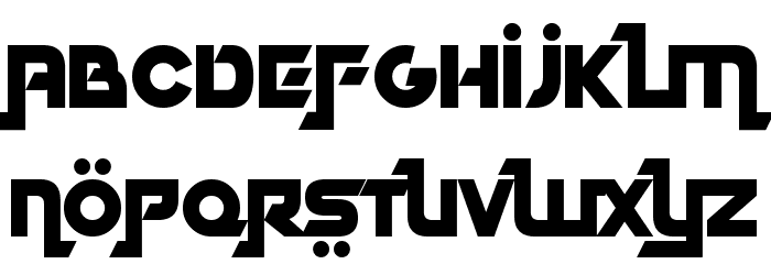 Dubai Dubstep Font LOWERCASE