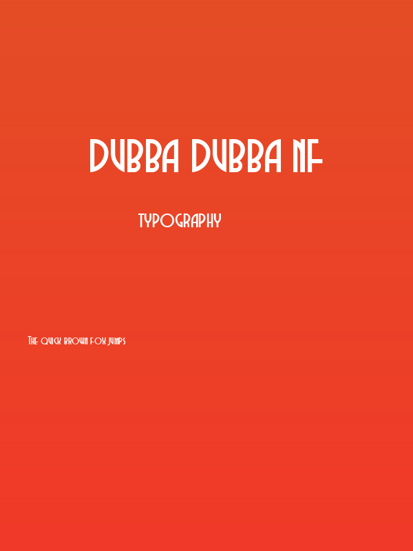 Dubba Dubba NF Poster