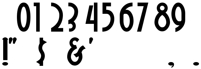 DubbaDubbaA フォント その他の文字