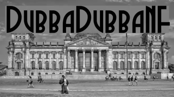 DubbaDubbaNF Font examples