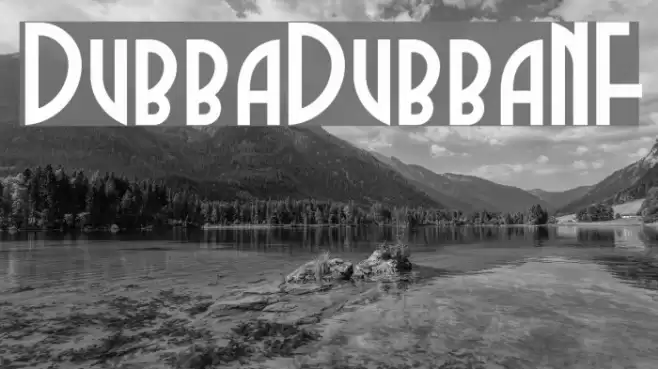 DubbaDubbaNF Font examples