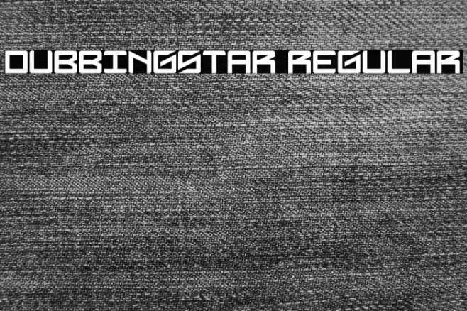 DubbingStar Regular Schriftart examples