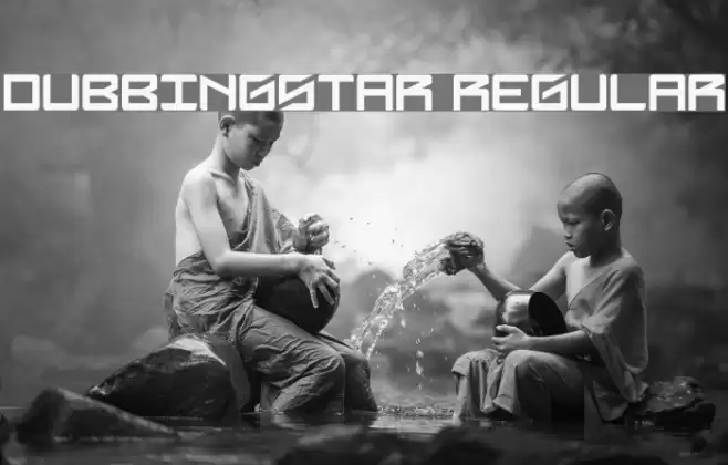 DubbingStar Regular Font examples