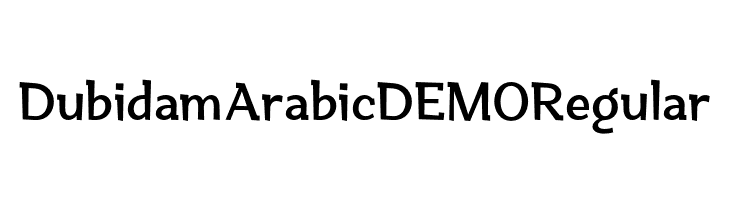 Dubidam Arabic DEMO Regular  Frei Schriftart Herunterladen