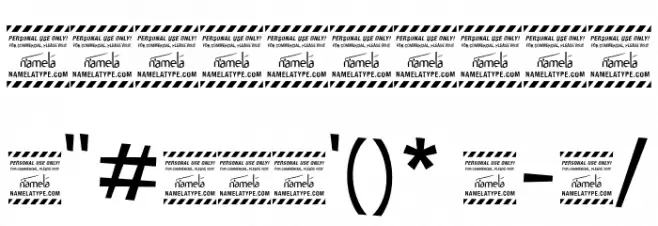 Dubidam Arabic DEMO Regular Шрифта ДРУГИЕ символов