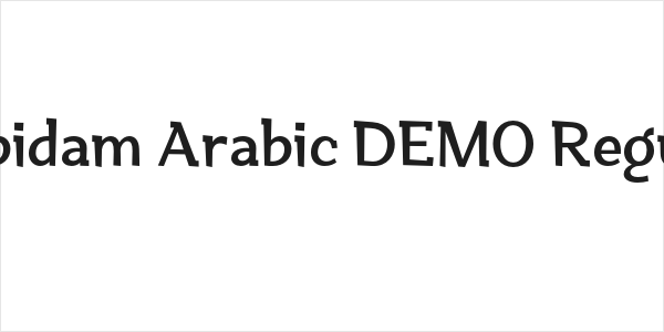 Dubidam Arabic DEMO Regular Logo