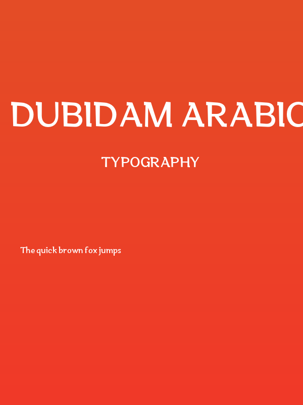 Dubidam Arabic DEMO Regular Poster