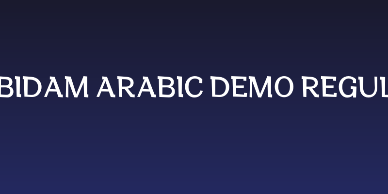 Dubidam Arabic DEMO Regular Social Header