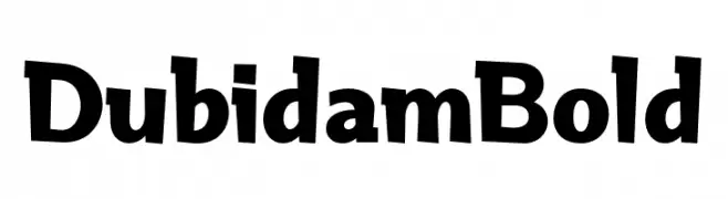 Dubidam Bold  Frei Schriftart Herunterladen