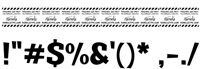 Dubidam Bold Font OTHER CHARS